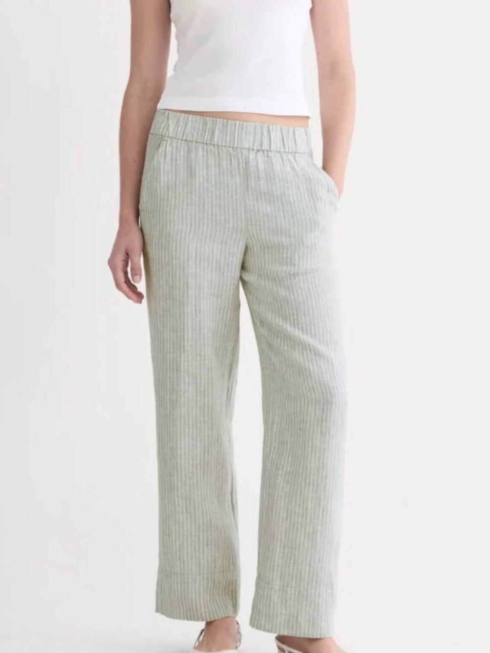 EVERLANE- WOMEN’S EASY 100% LINEN PANTS-XXL